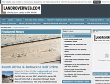 Tablet Screenshot of landroverweb.com